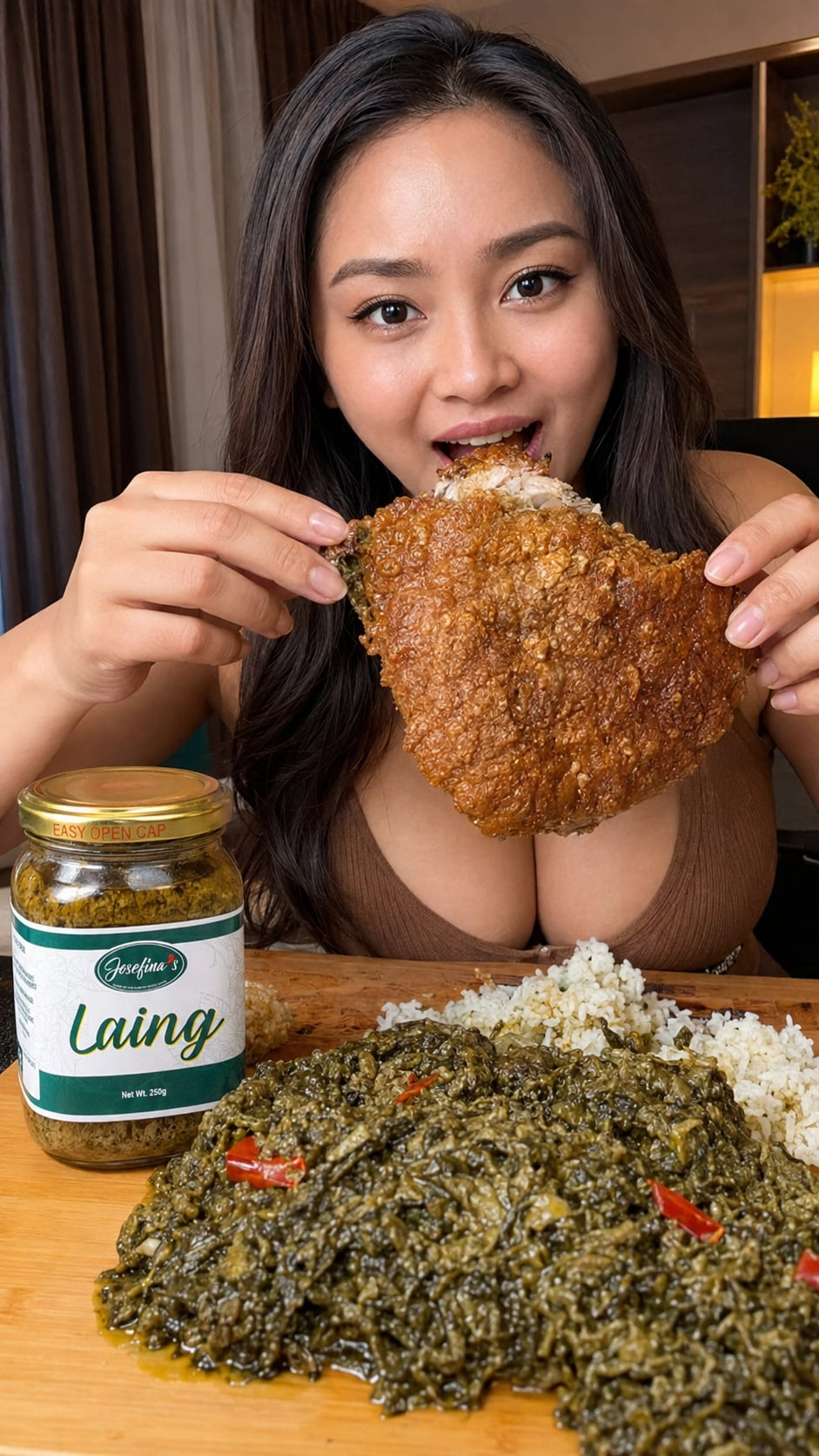 Asian Model Mukbang Image